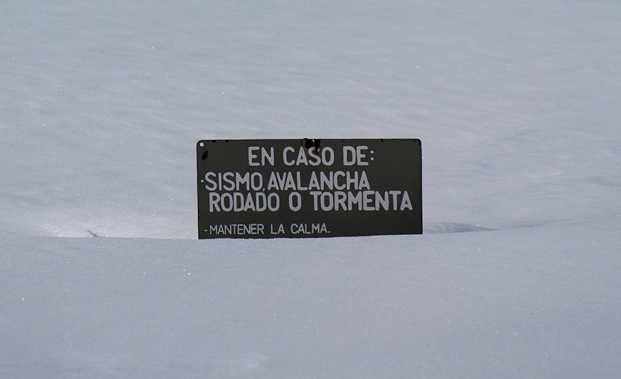 Sismo en la montaña del Cajón del Maipo